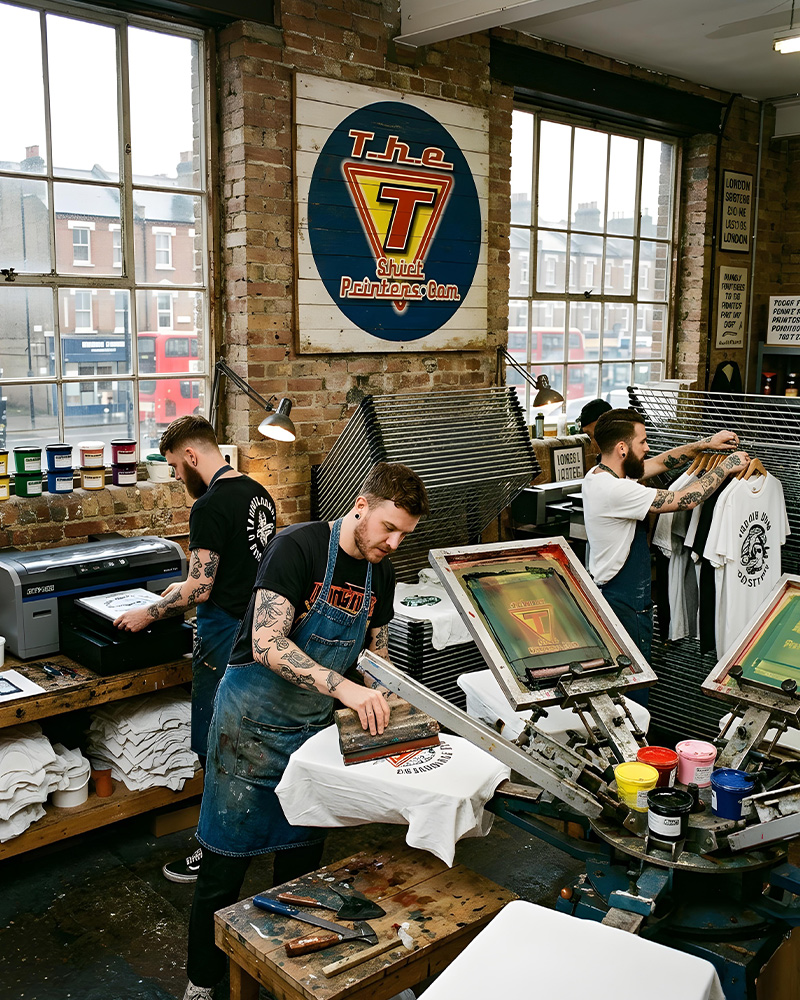 T-Shirt Printers workshop Bow East London